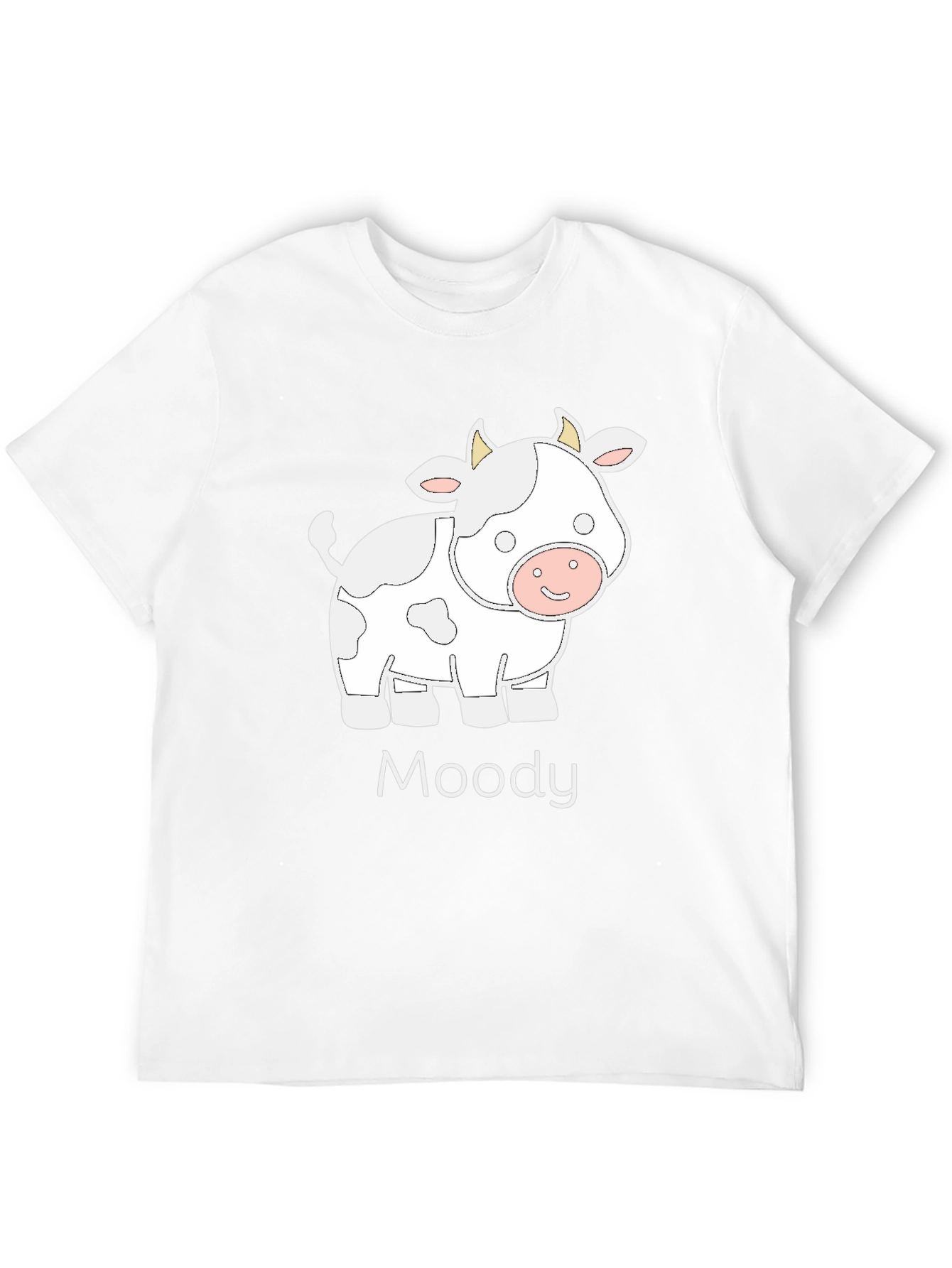 Moody Cow Graphic T-Shirt - Soft Cotton Tee