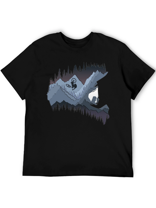 Mountain Biker Graphic Tee - Adventure Awaits