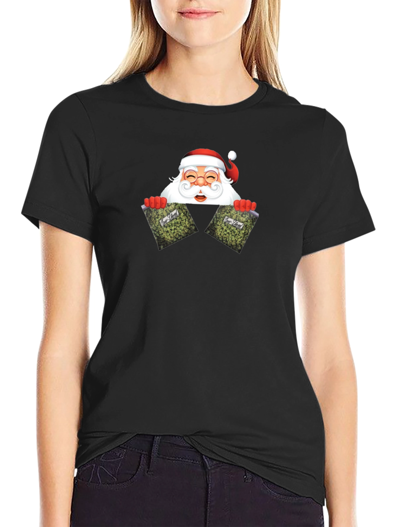 Santa Weed Christmas T-Shirt