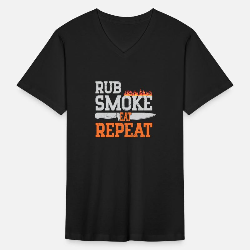 Rub Smoke Eat Repeat BBQ Lover Barbeque Grilling