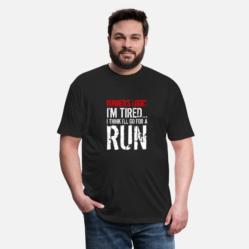 Runner's Logic Funny Quote Running Tshirt Runner