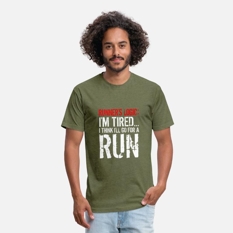 Runner's Logic Funny Quote Running Tshirt Runner