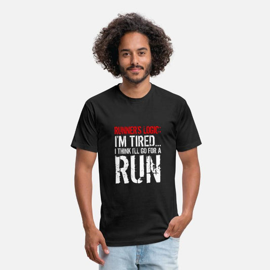 Runner's Logic Funny Quote Running Tshirt Runner