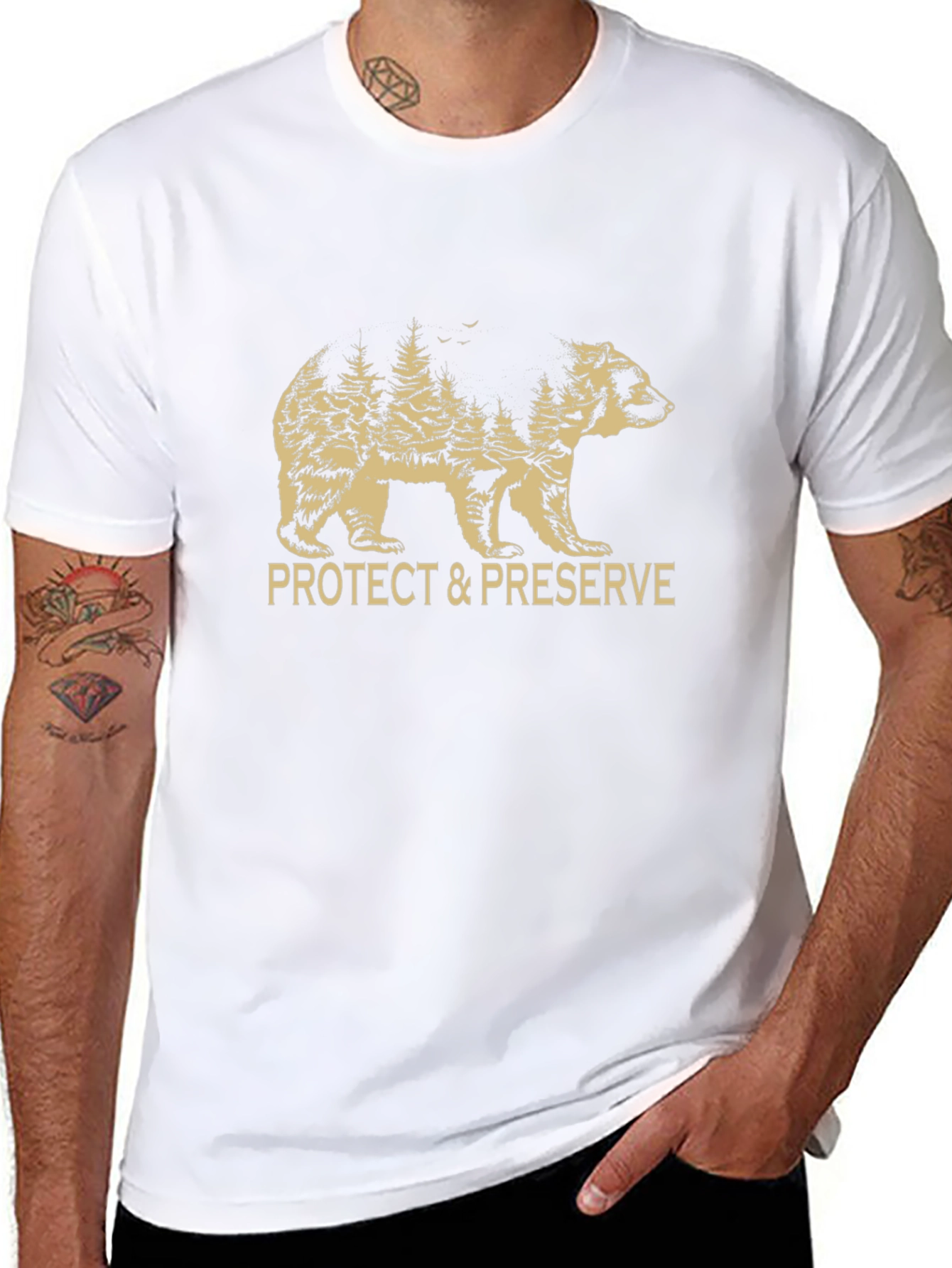 Protect & Preserve Bear Graphic Tee