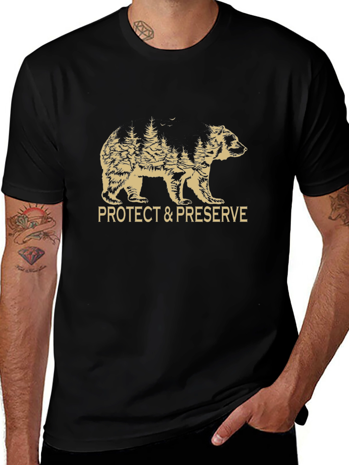 Protect & Preserve Bear Graphic Tee