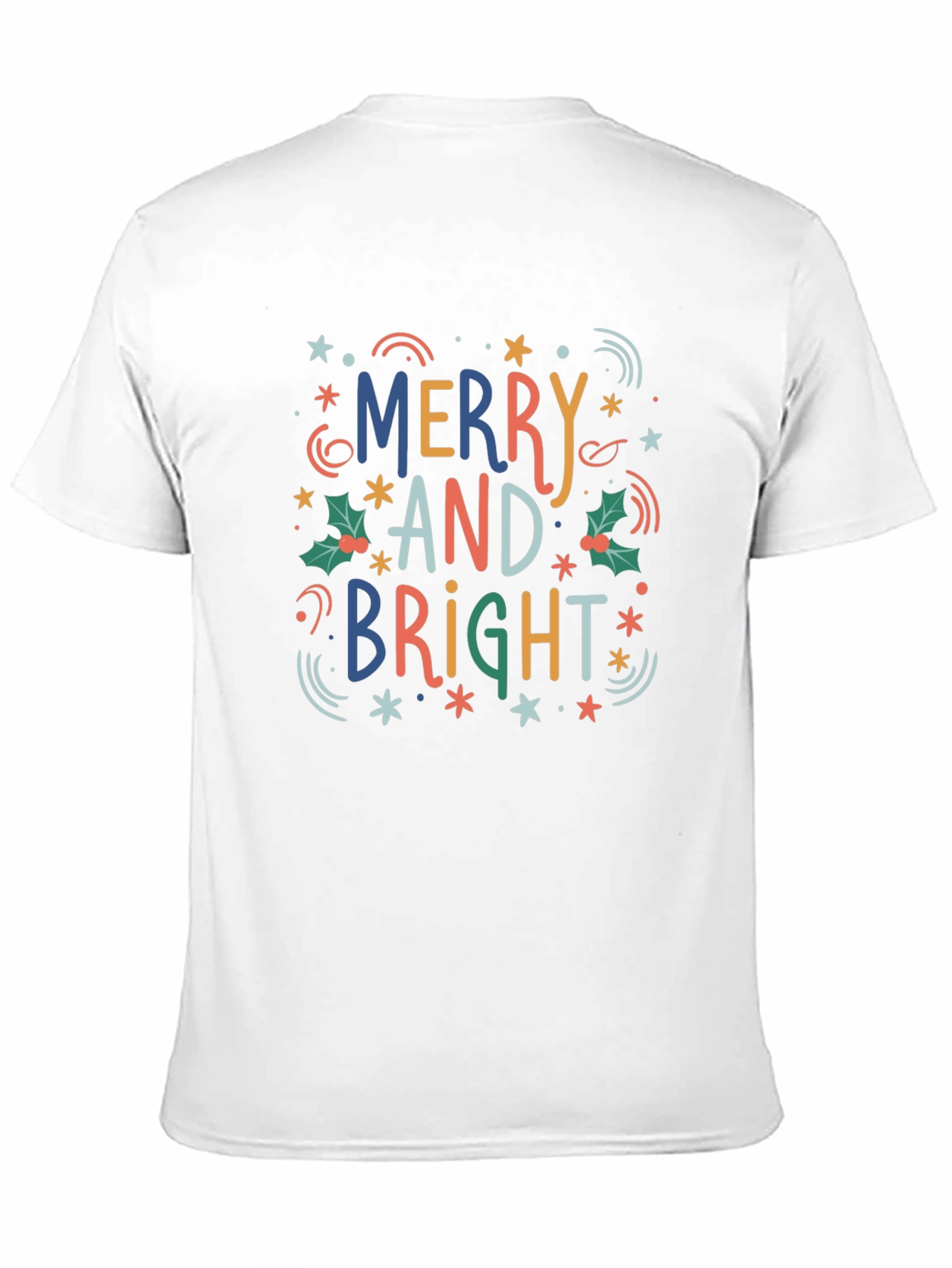 Merry and Bright Holiday Graphic Tee