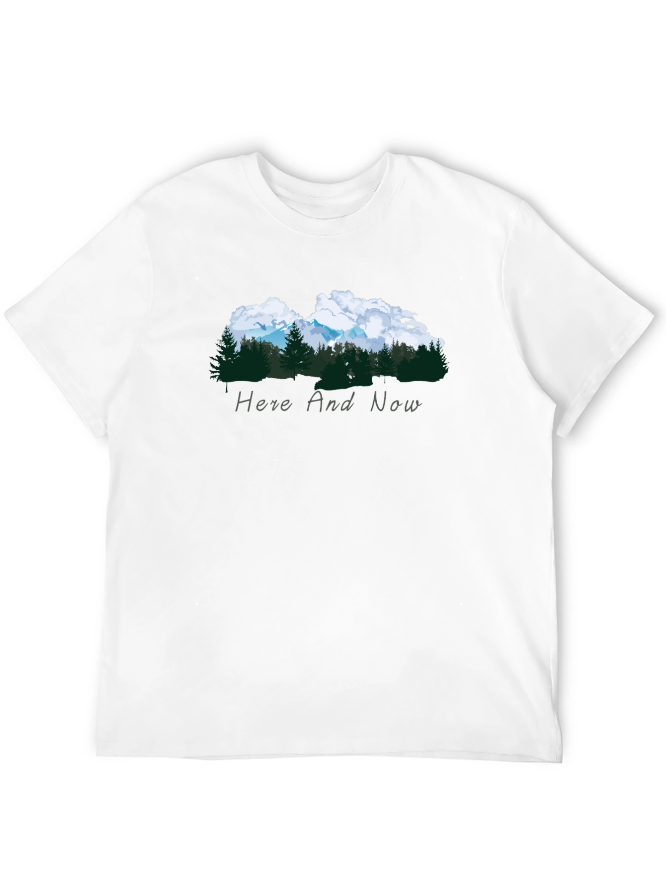 Nature Inspired Black Tee - Here and Now