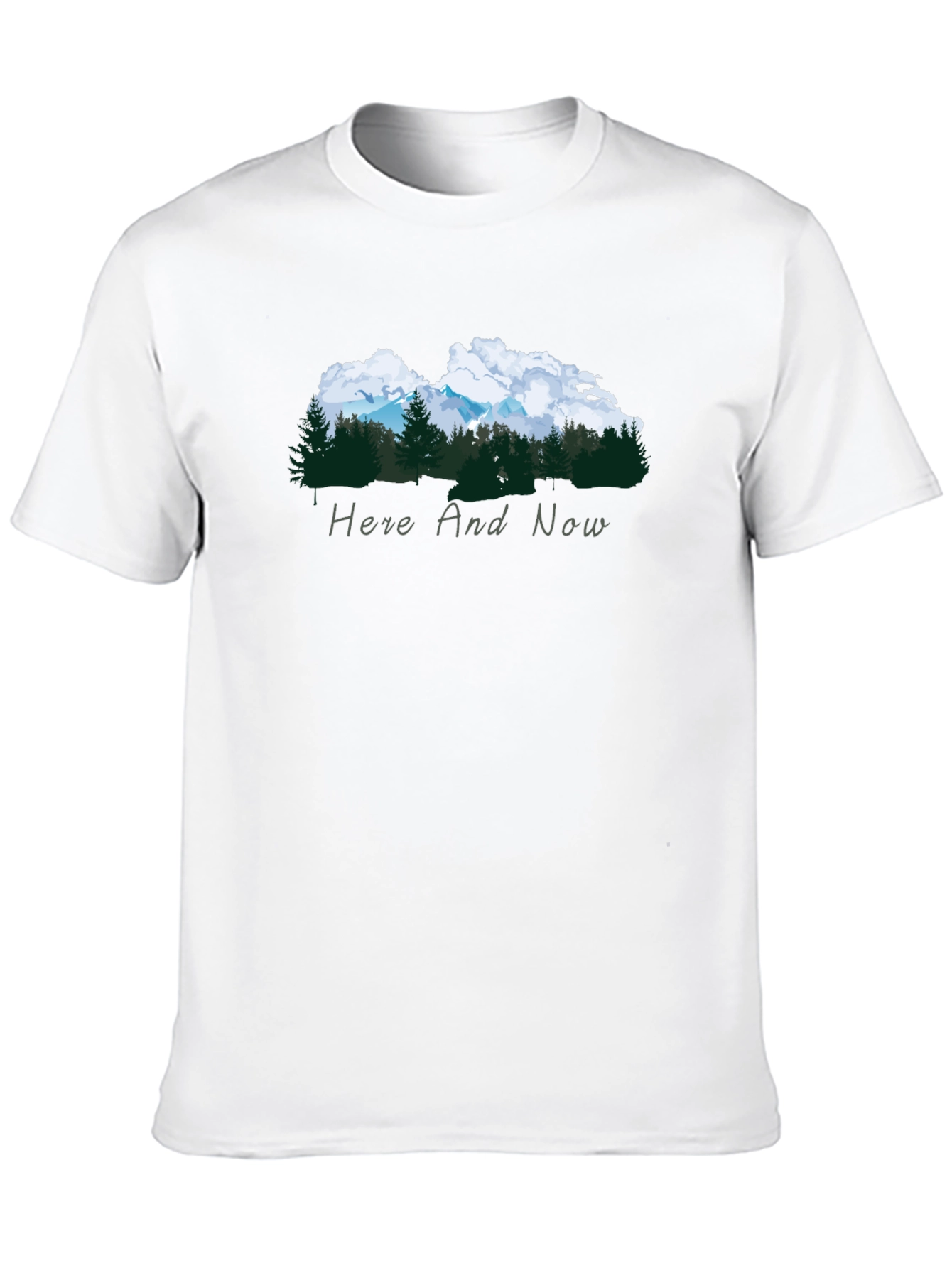 Nature Inspired Black Tee - Here and Now