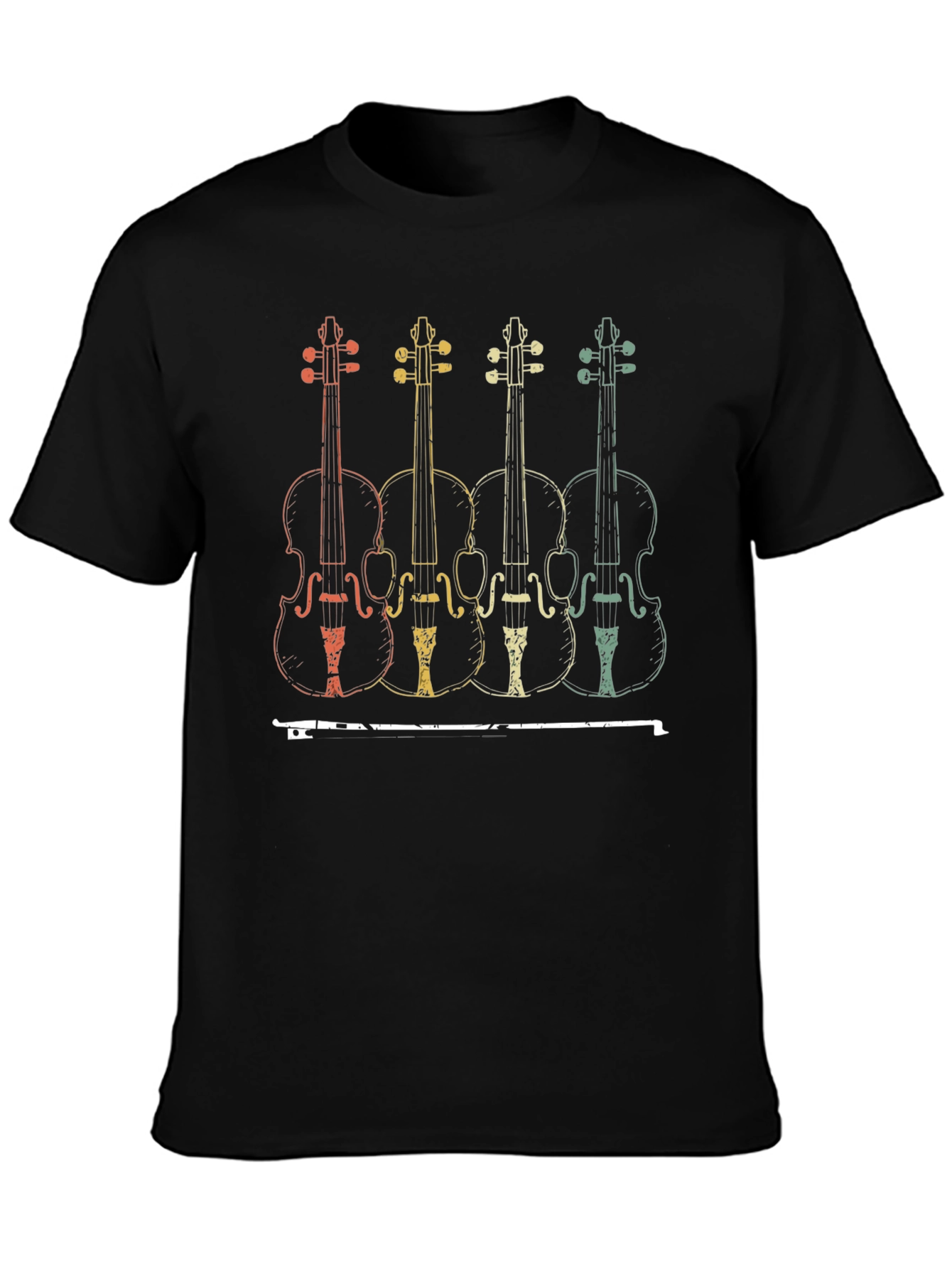 Retro Violin T-Shirt - Music Lover Tee