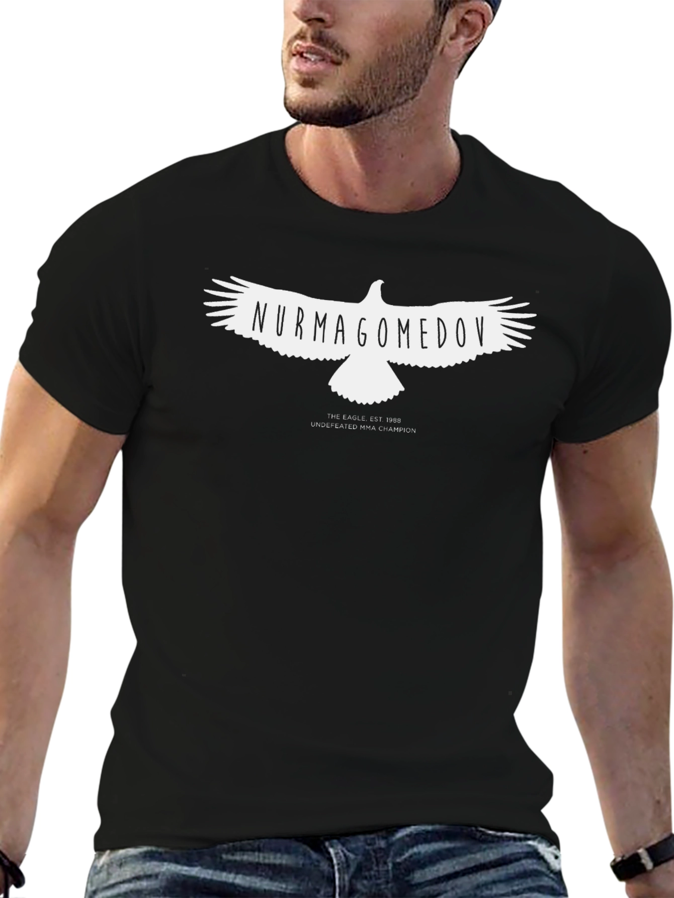 Khabib Nurmagomedov Eagle T-Shirt MMA Undefeated Champion