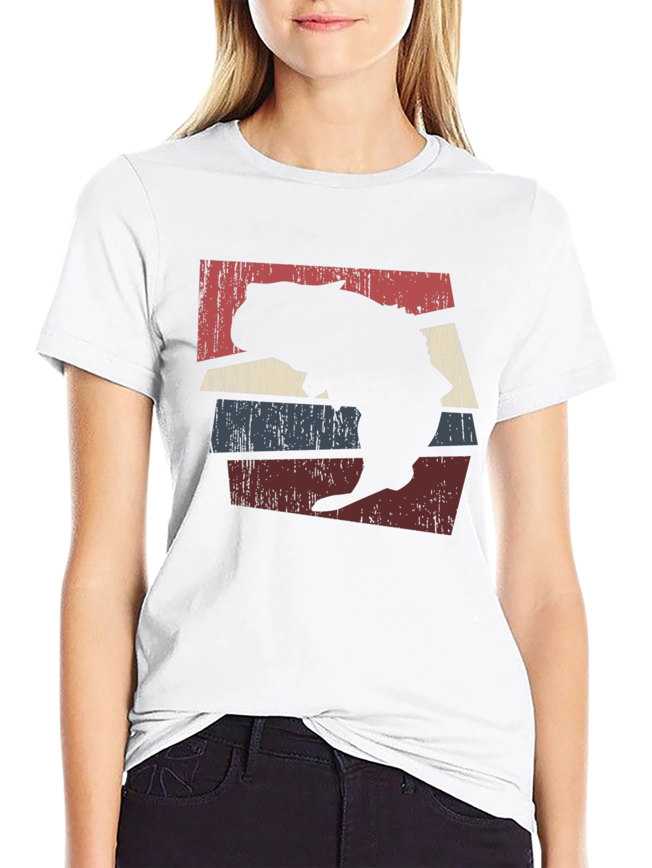 Retro Wombat Silhouette Graphic Tee