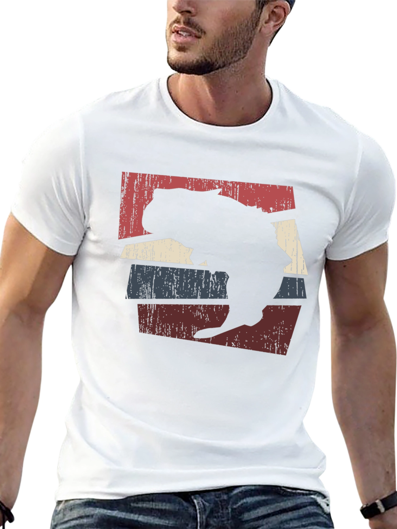 Retro Wombat Silhouette Graphic Tee