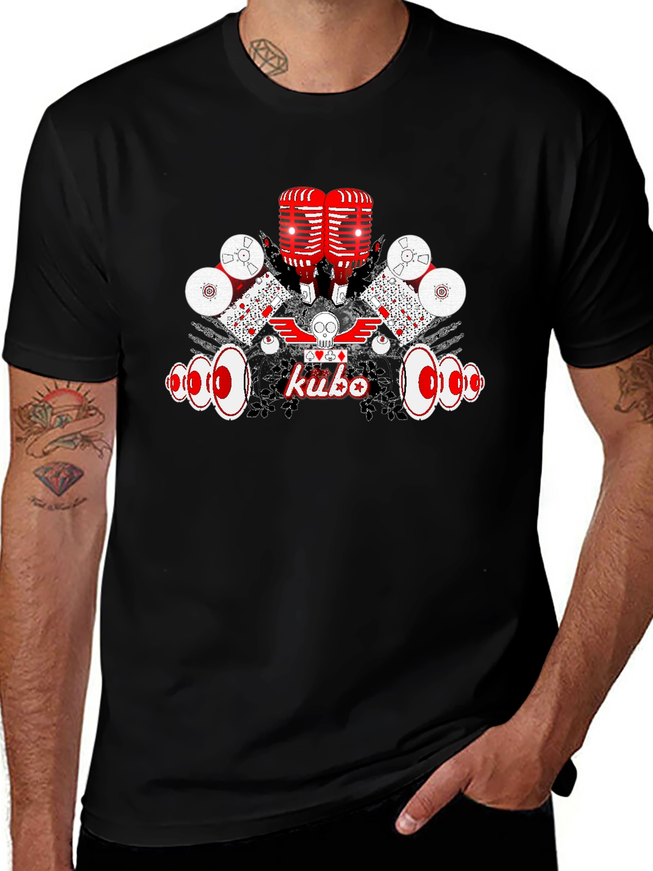 Kubo Graphic Tee - Retro Music Vibes
