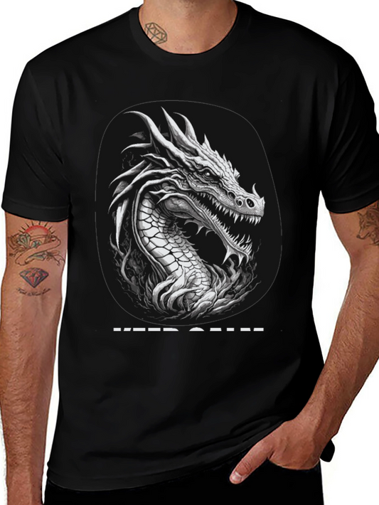 Dragon Graphic T-Shirt - Keep Calm Design