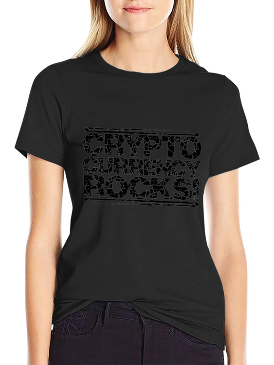 Crypto Currency Rocks T-Shirt - Black