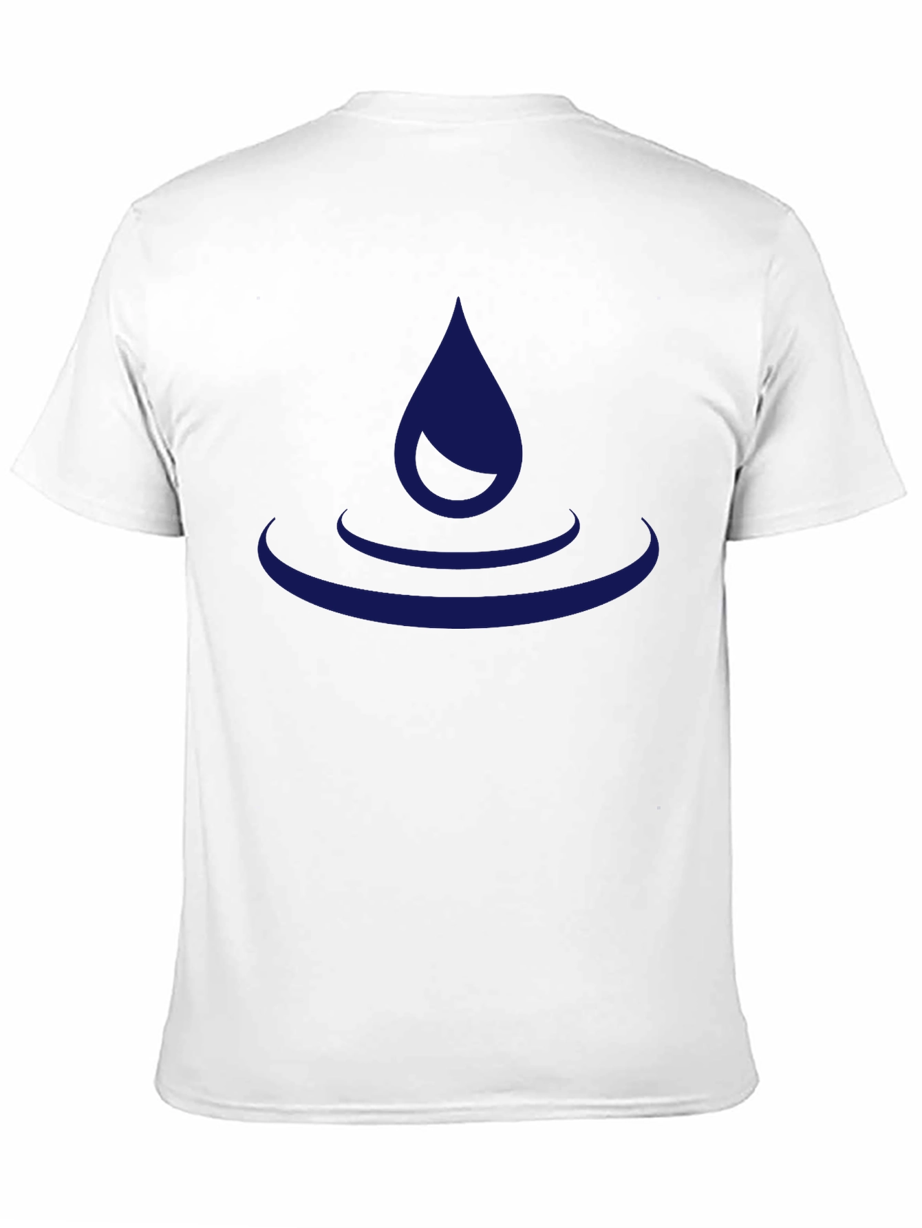 Black T-Shirt with Water Drop Design