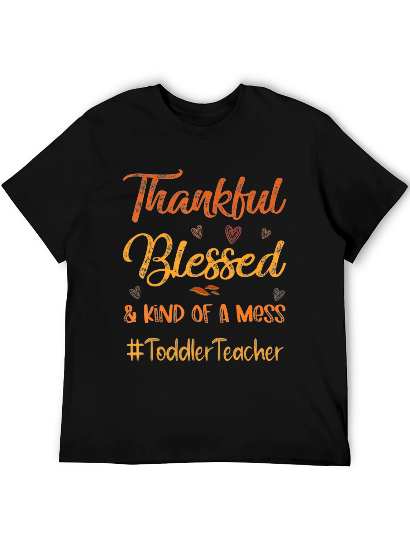 Thankful Blessed Toddler Teacher Graphic Tee