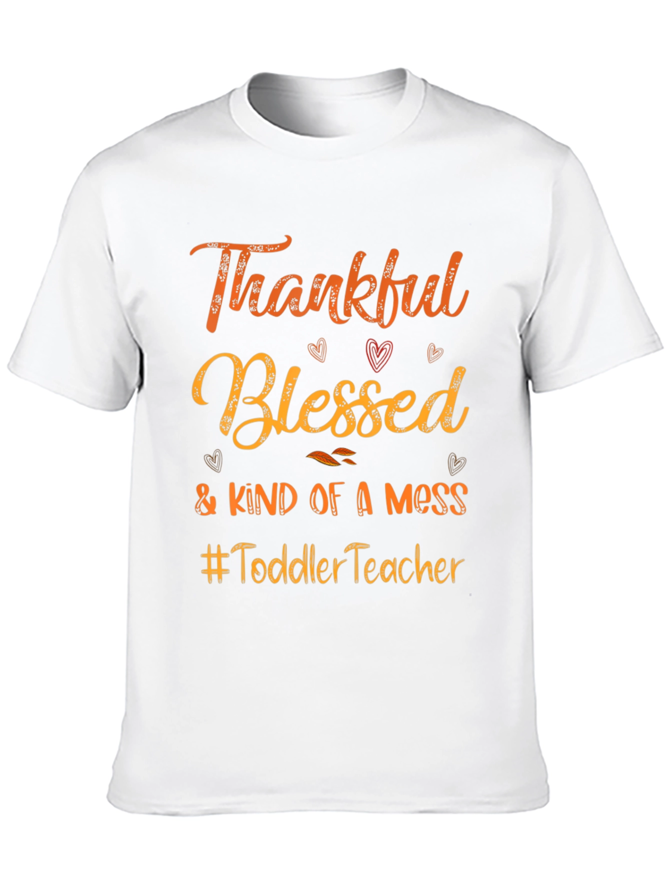 Thankful Blessed Toddler Teacher Graphic Tee
