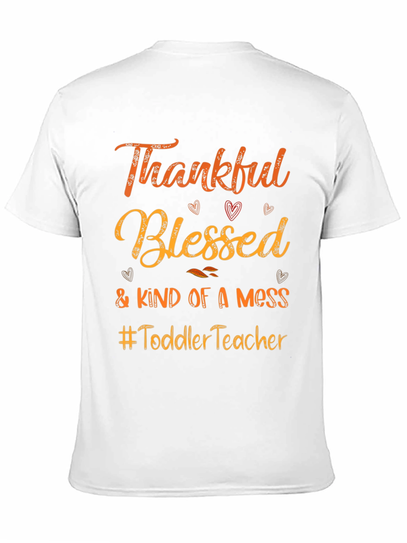 Thankful Blessed Toddler Teacher Graphic Tee