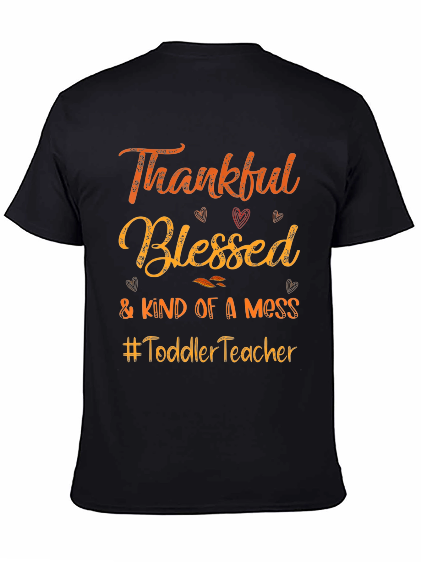 Thankful Blessed Toddler Teacher Graphic Tee