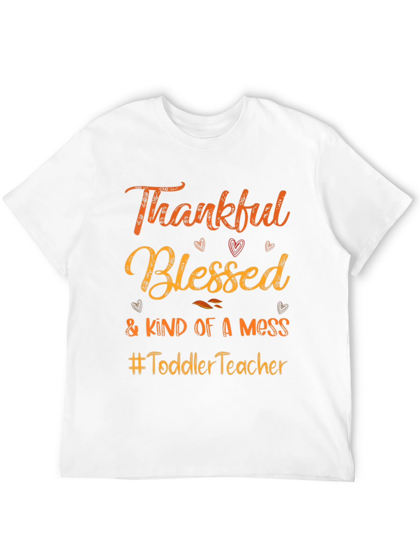 Thankful Blessed Toddler Teacher Graphic Tee