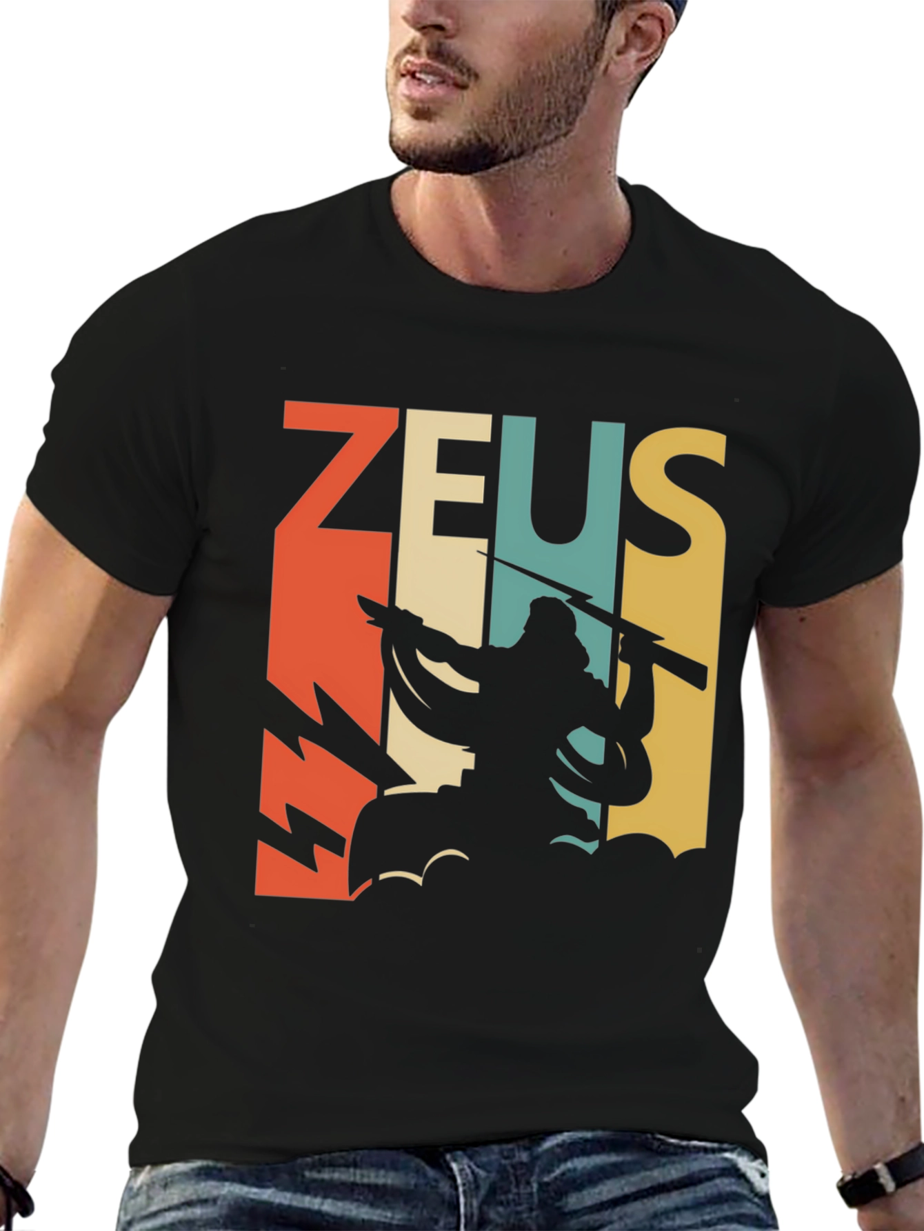 Zeus Graphic T-Shirt - Black