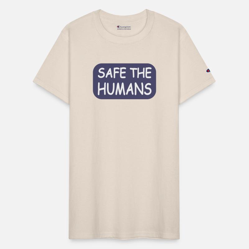 Safe the Humans red hippie