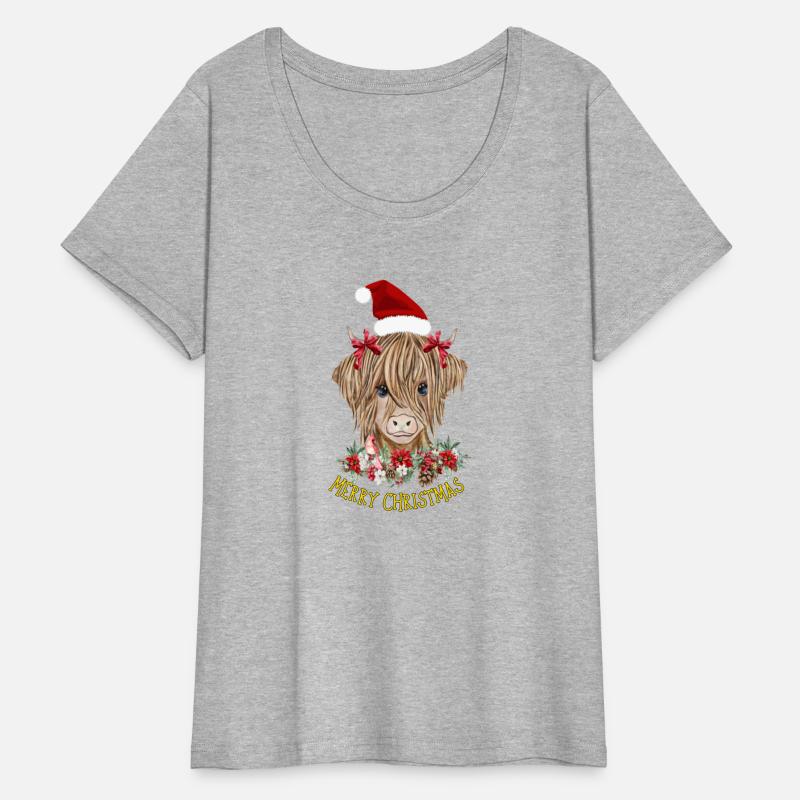 Scottish Highland Cow Merry Christmas