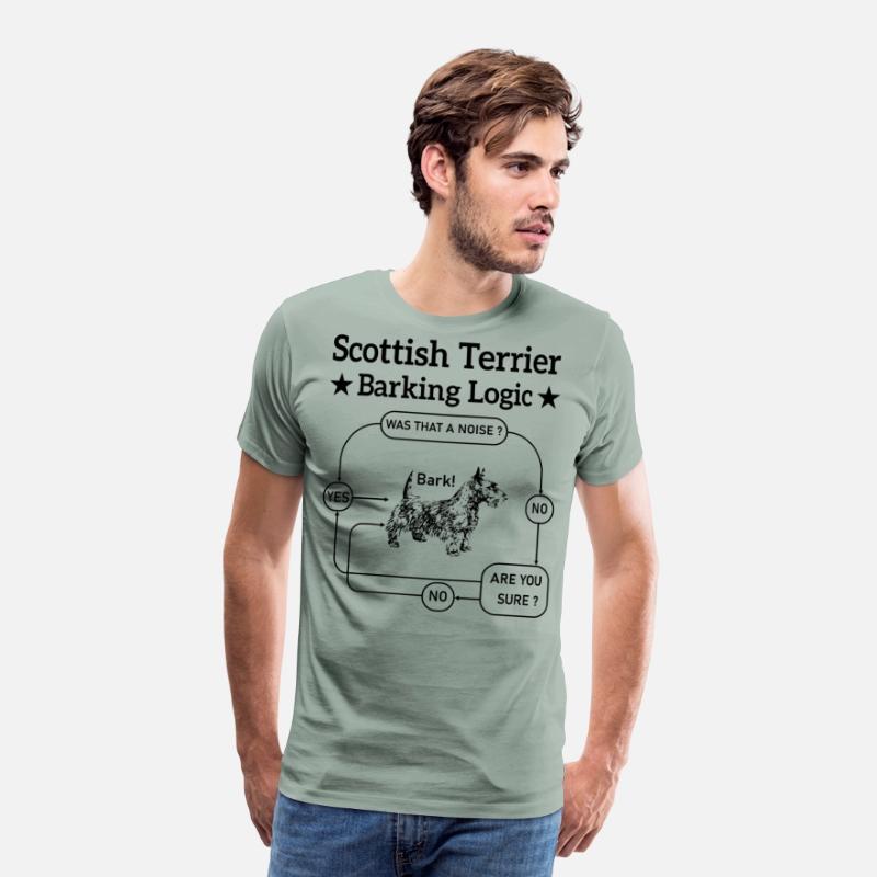 Scottish Terrier Barking Logic Funny Dog Lover