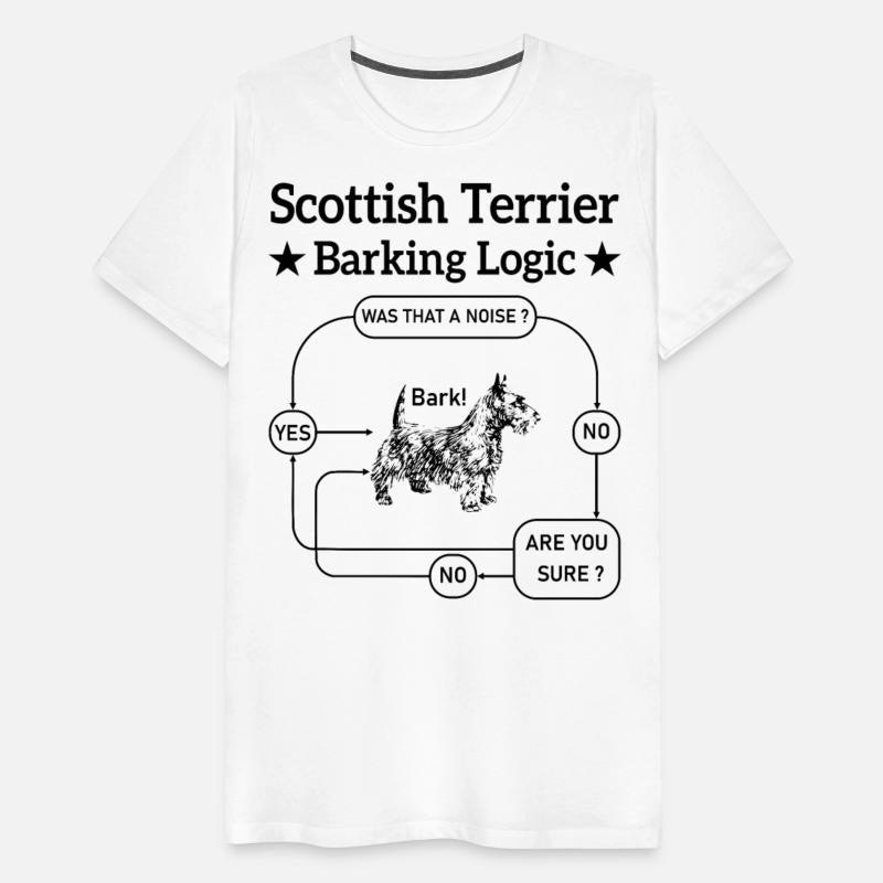 Scottish Terrier Barking Logic Funny Dog Lover