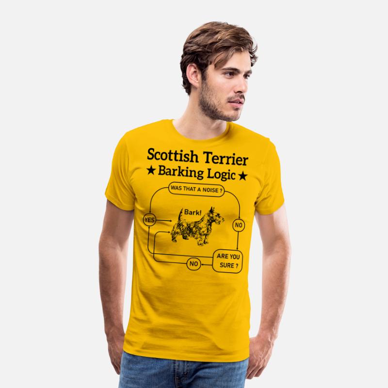 Scottish Terrier Barking Logic Funny Dog Lover