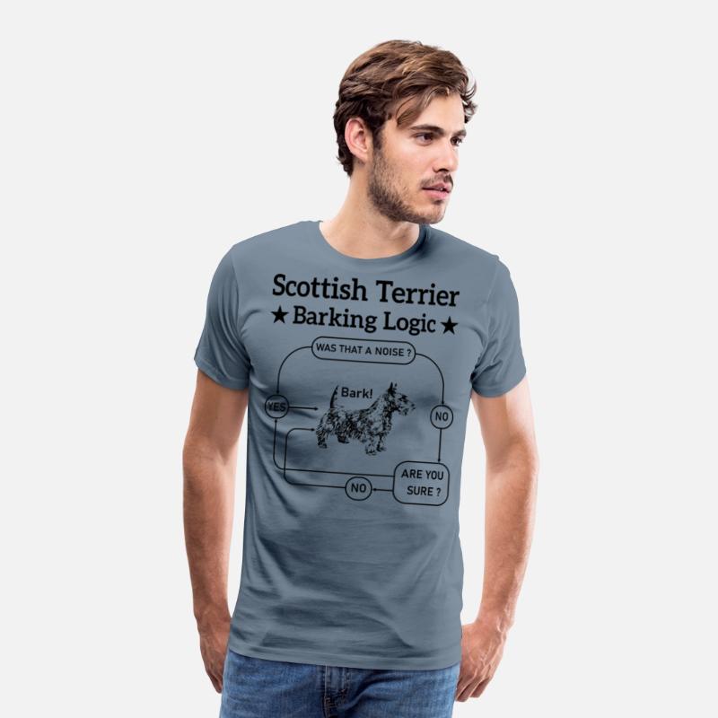 Scottish Terrier Barking Logic Funny Dog Lover