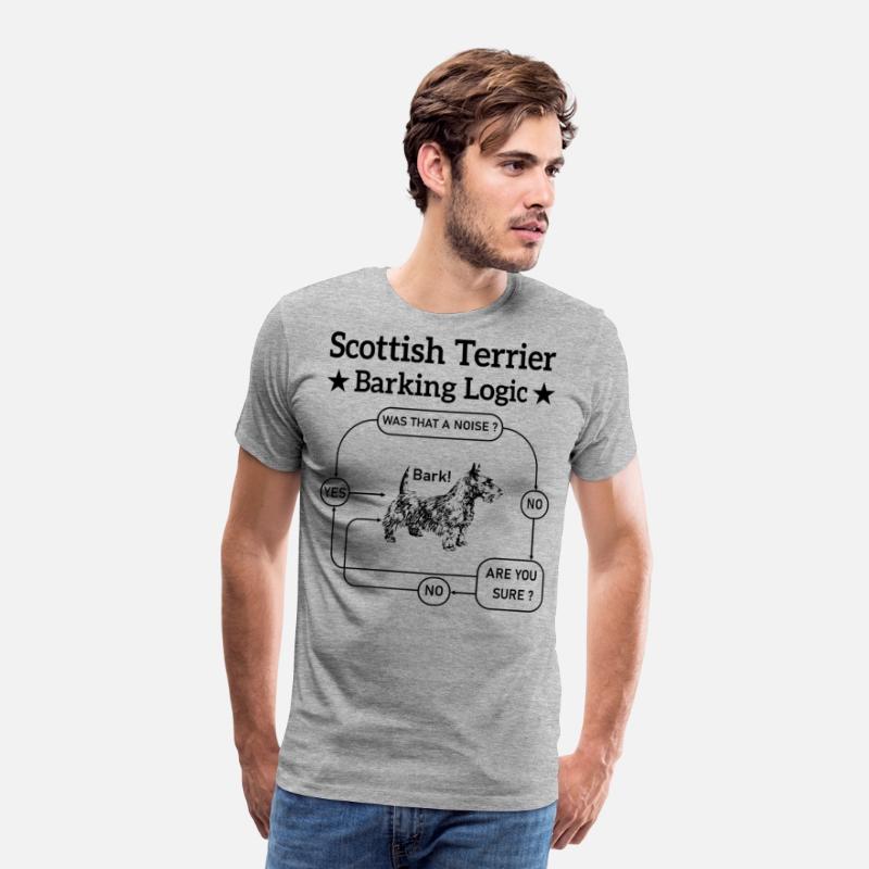 Scottish Terrier Barking Logic Funny Dog Lover
