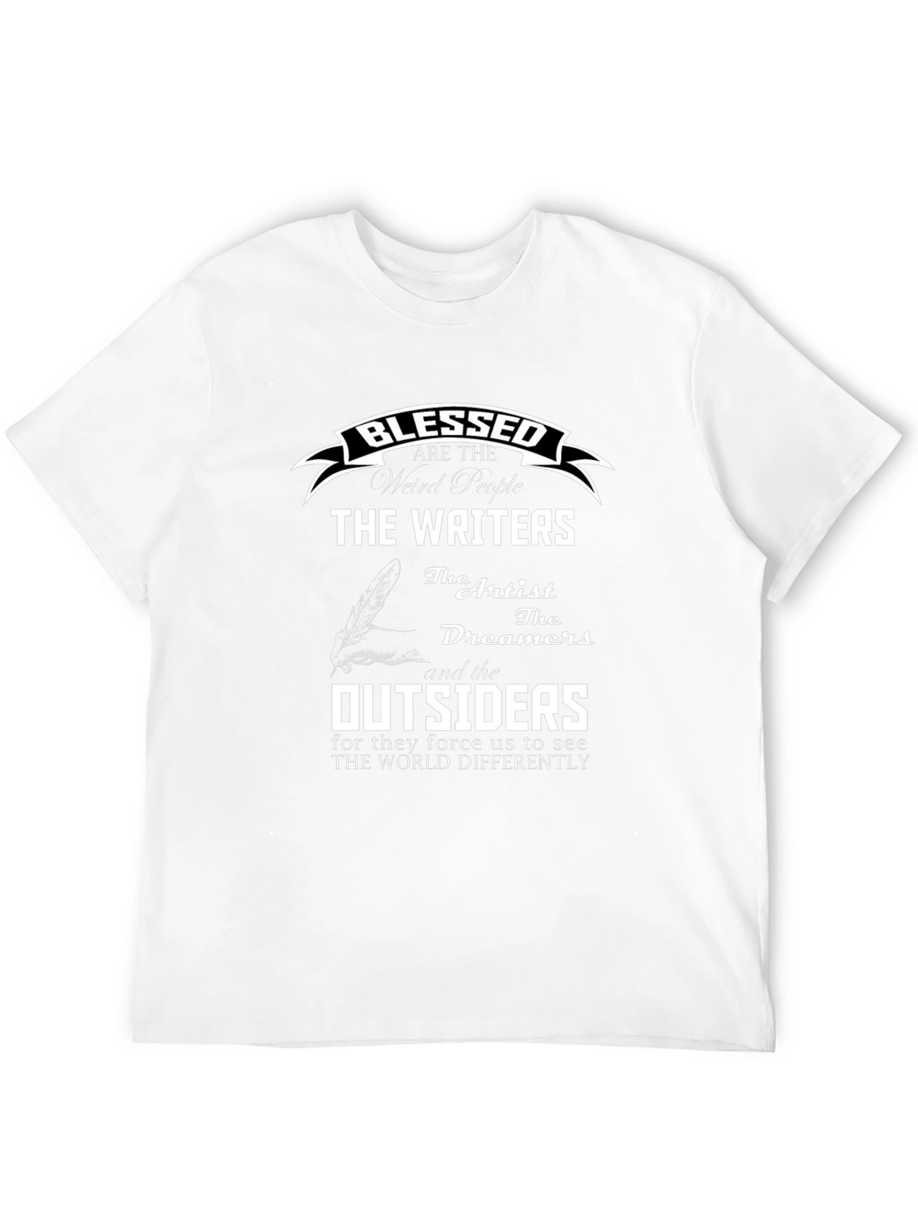 Blessed Writers T-Shirt - Artistic Graphic Tee