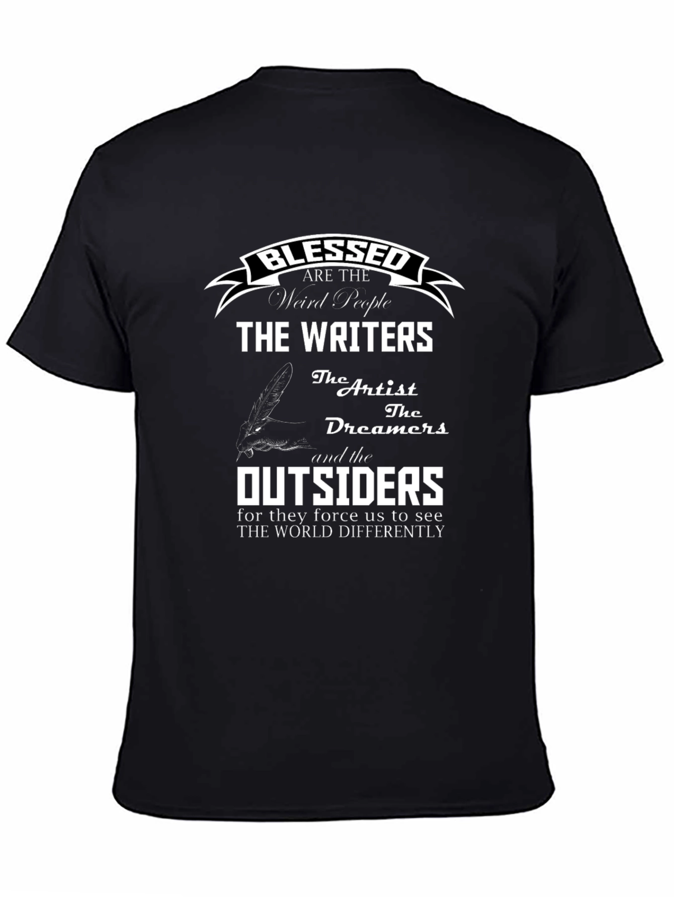 Blessed Writers T-Shirt - Artistic Graphic Tee
