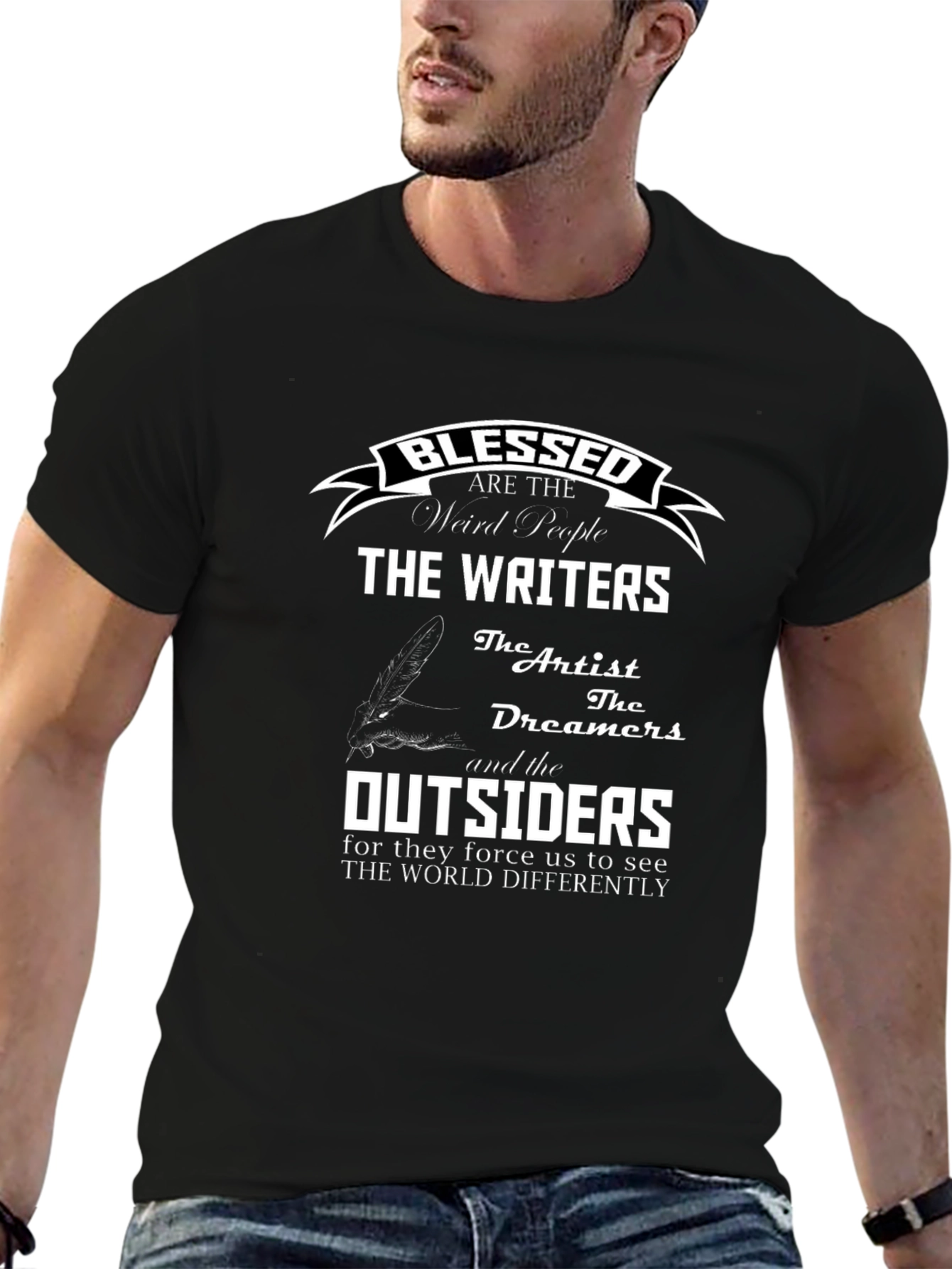 Blessed Writers T-Shirt - Artistic Graphic Tee