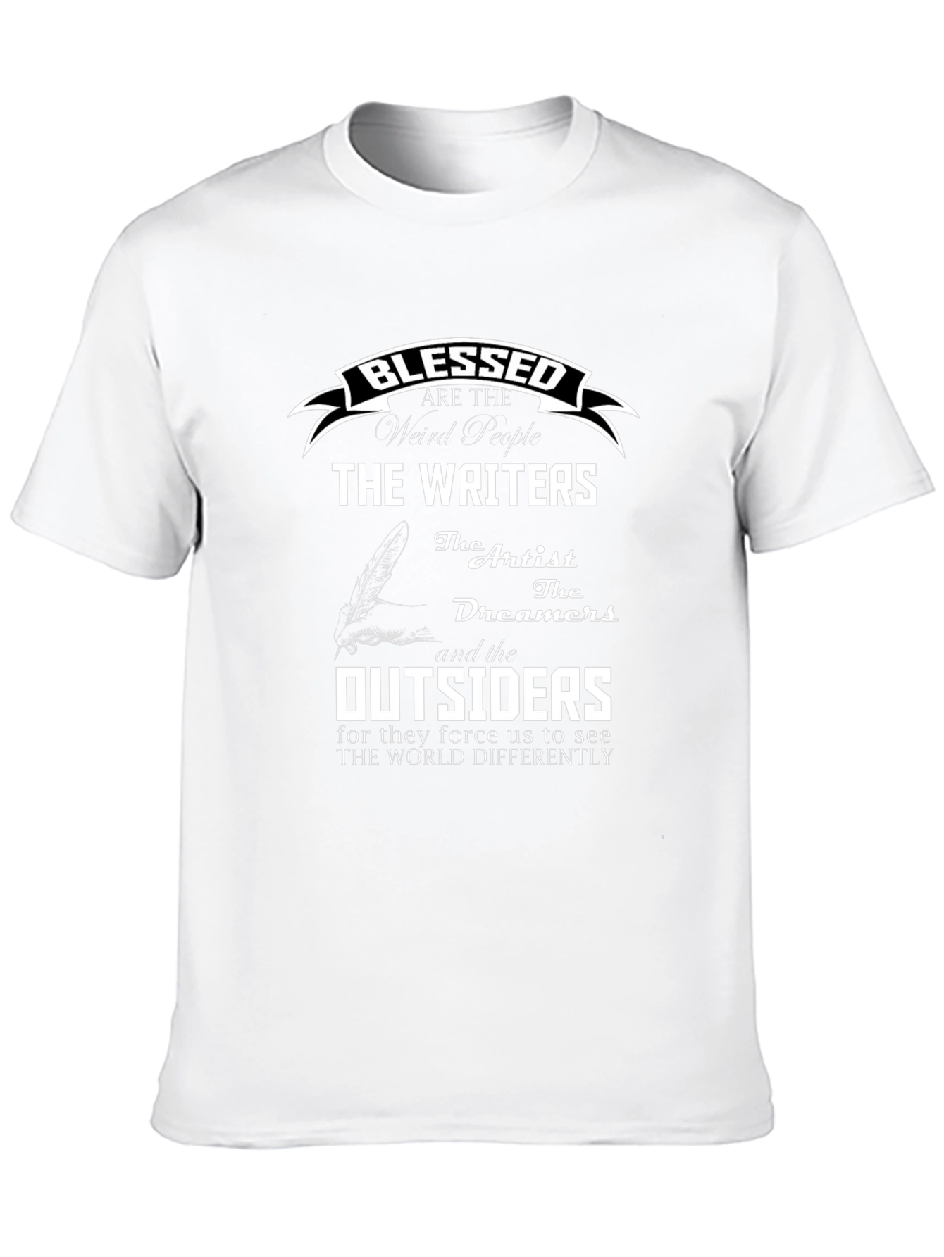 Blessed Writers T-Shirt - Artistic Graphic Tee