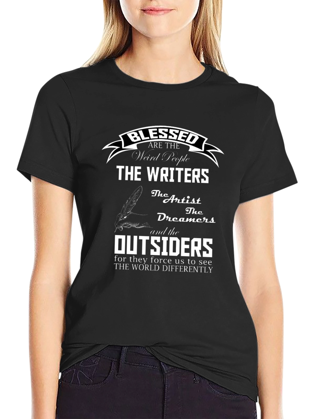 Blessed Writers T-Shirt - Artistic Graphic Tee