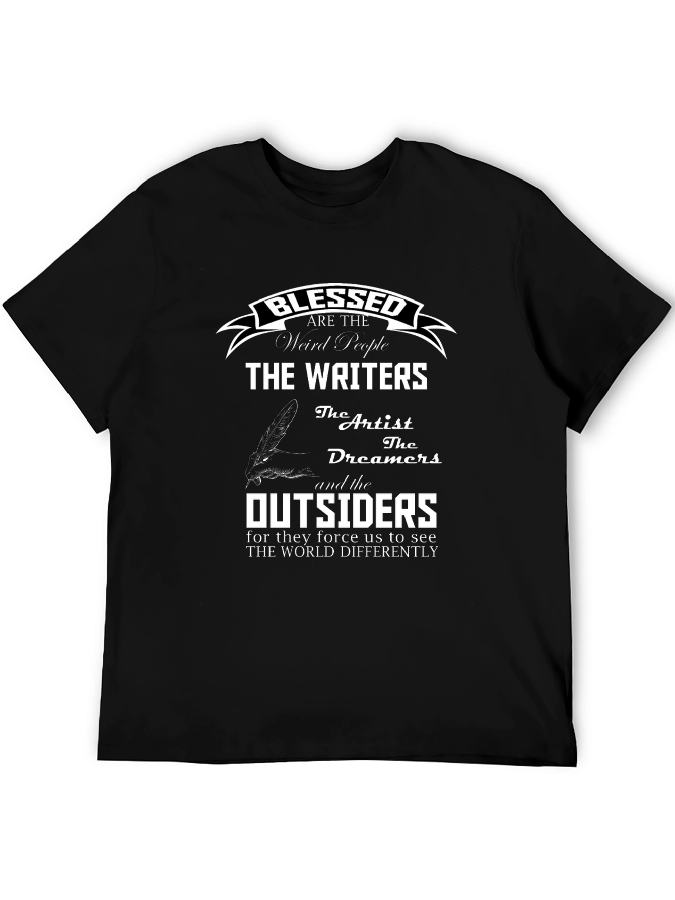Blessed Writers T-Shirt - Artistic Graphic Tee