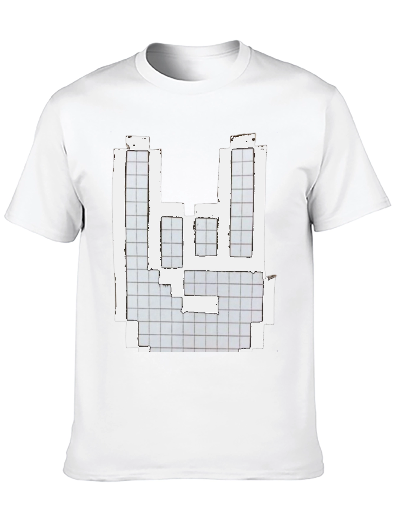 Pixelated Hand Graphic Tee - Black T-Shirt
