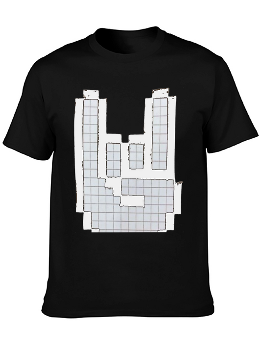 Pixelated Hand Graphic Tee - Black T-Shirt
