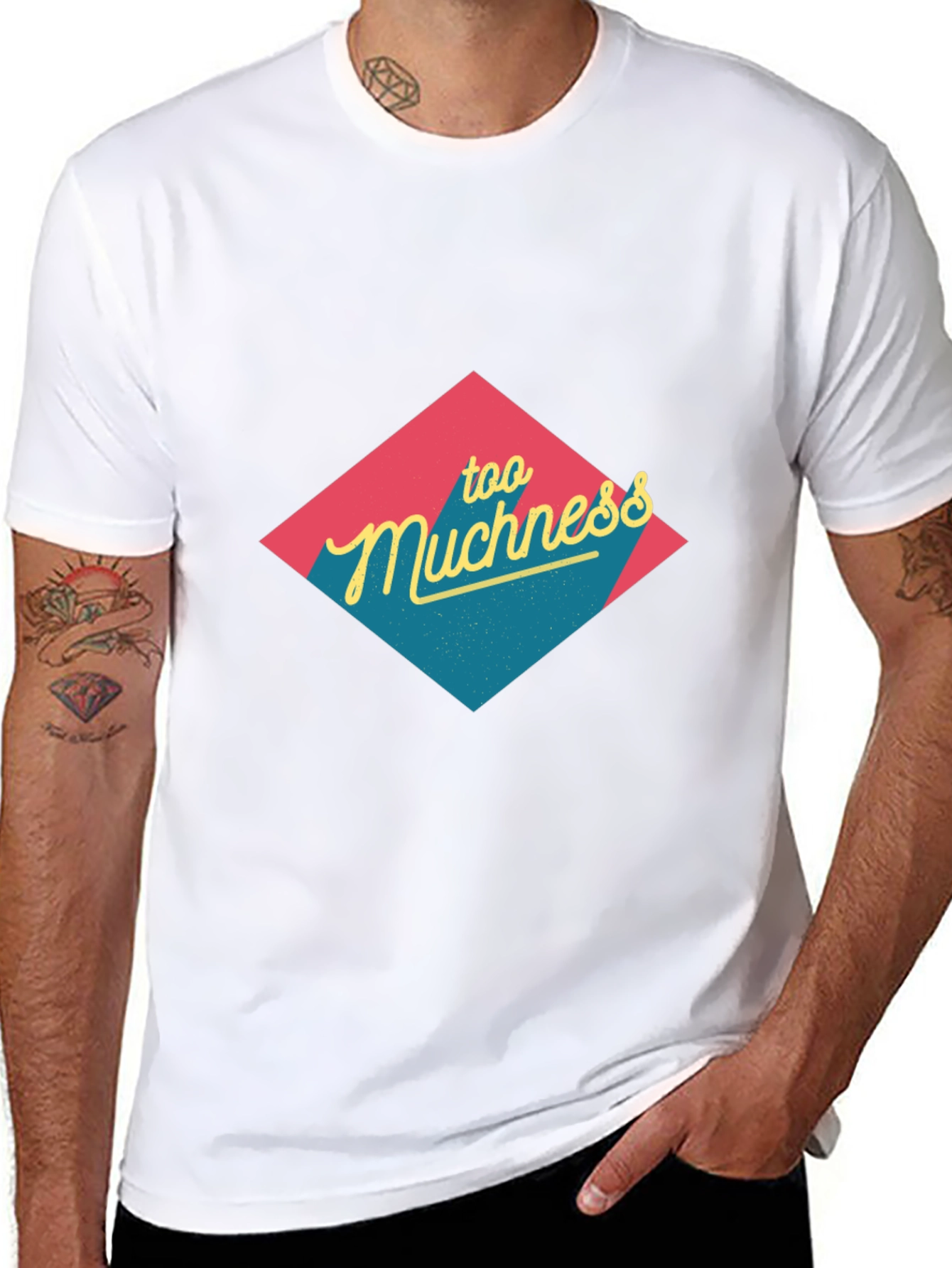 Too Muchness Graphic Tee - Black Unisex T-Shirt