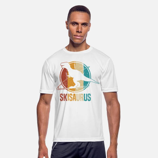 Skisaurus Funny Skiing Dino Ski Dinosaur Skiing