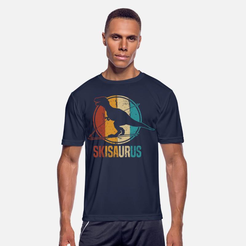 Skisaurus Funny Skiing Dino Ski Dinosaur Skiing