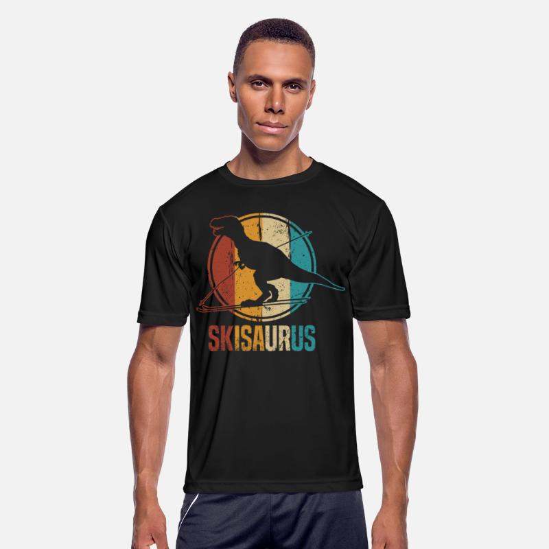 Skisaurus Funny Skiing Dino Ski Dinosaur Skiing