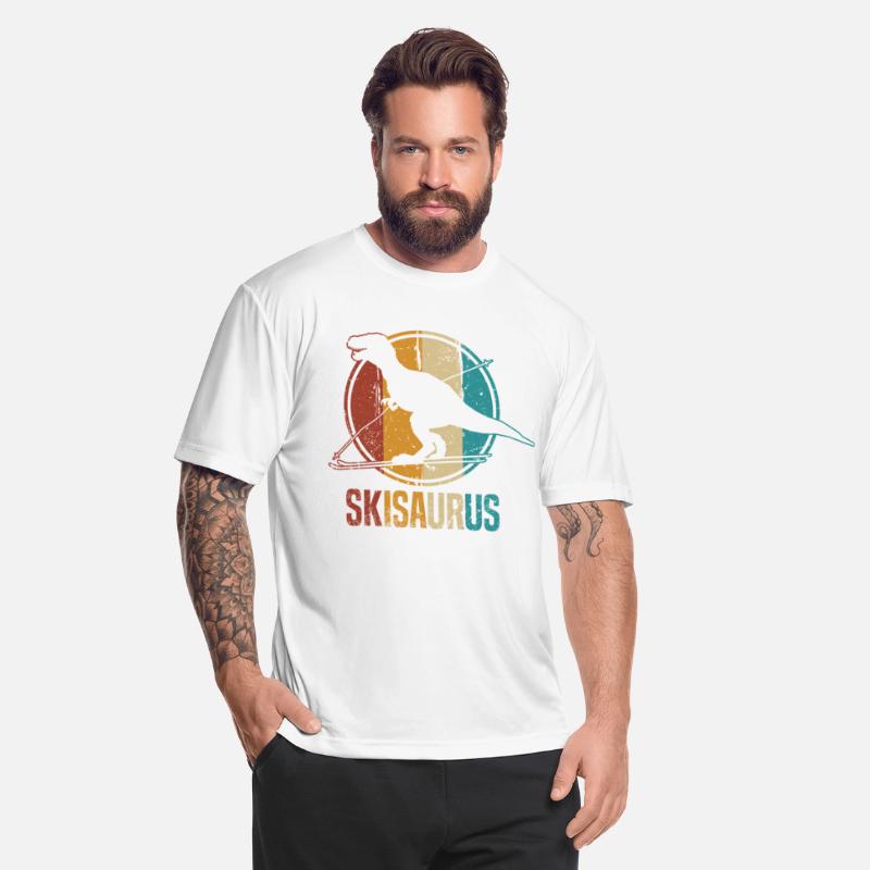 Skisaurus Funny Skiing Dino Ski Dinosaur Skiing