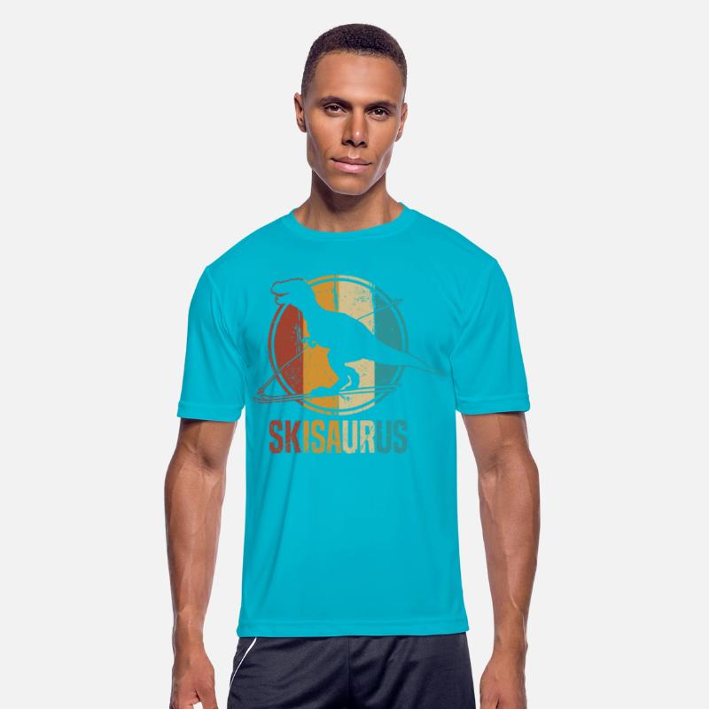 Skisaurus Funny Skiing Dino Ski Dinosaur Skiing