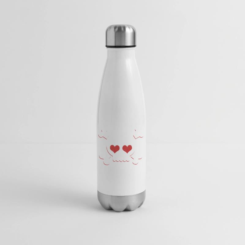 Skull Heart Valentines Day Pirate Flag