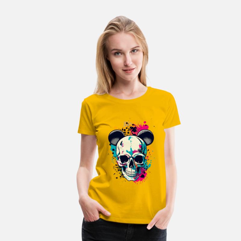 Skull with Mouse Ears Skeleton