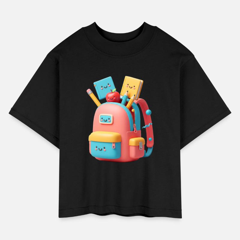 Smiling Backpack Fun – 3D Cartoon School Design